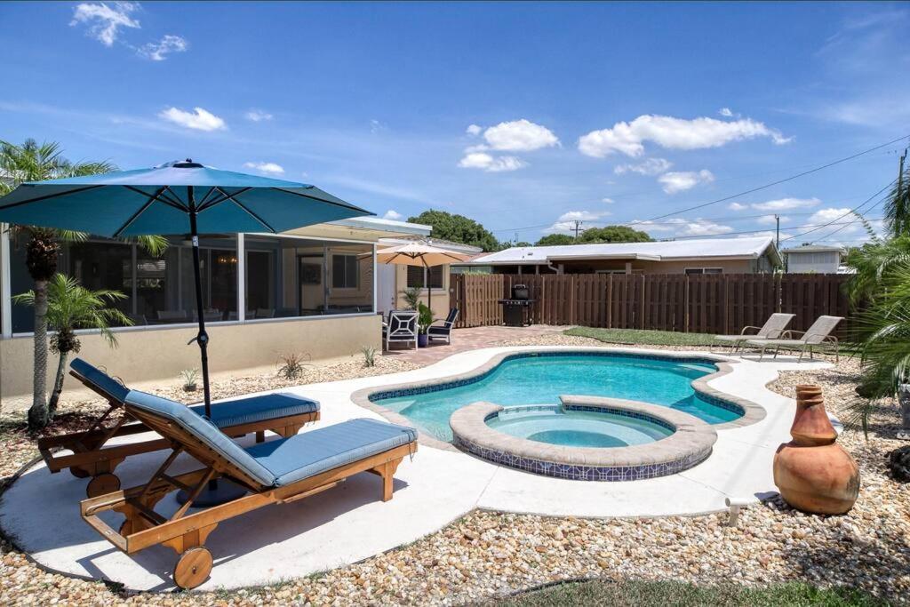 Paradise 4 Min To The Beach With Private Heated Pool Deerfield Beach Exteriör bild